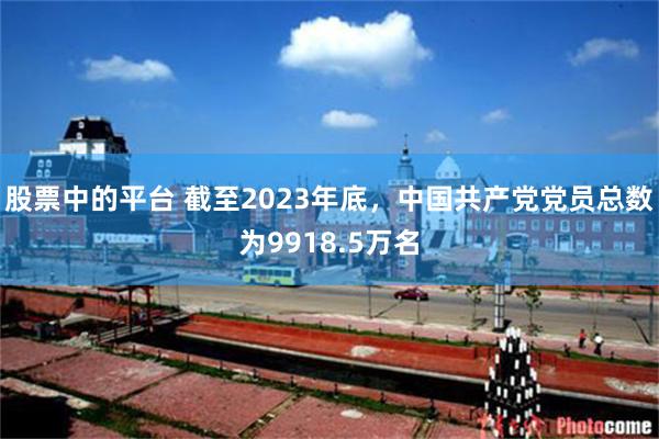 股票中的平台 截至2023年底，中国共产党党员总数为9918.5万名