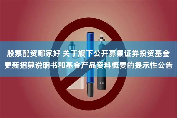 股票配资哪家好 关于旗下公开募集证券投资基金更新招募说明书和基金产品资料概要的提示性公告